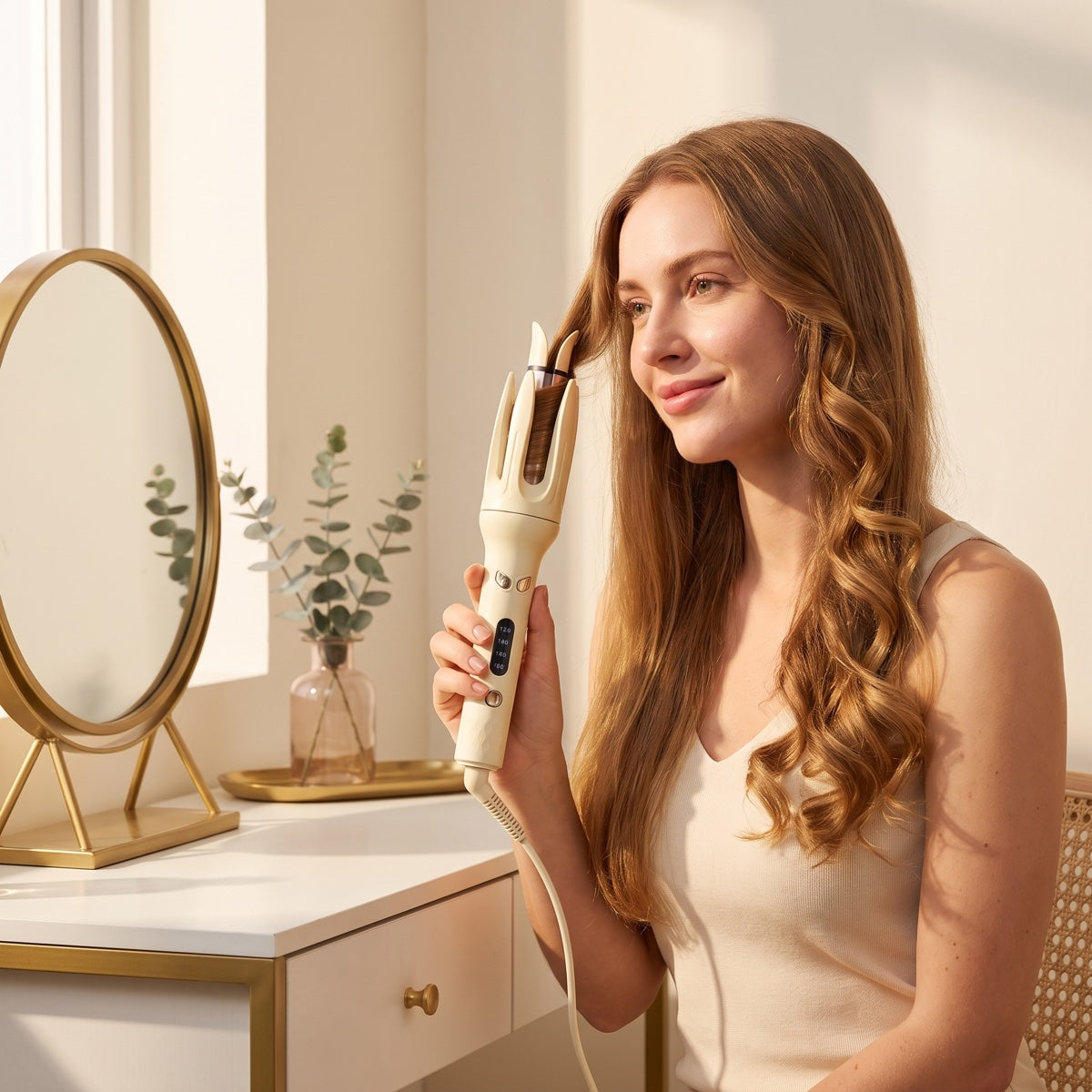 Rizador automático GlossRizz — Ondas y rizos perfectos